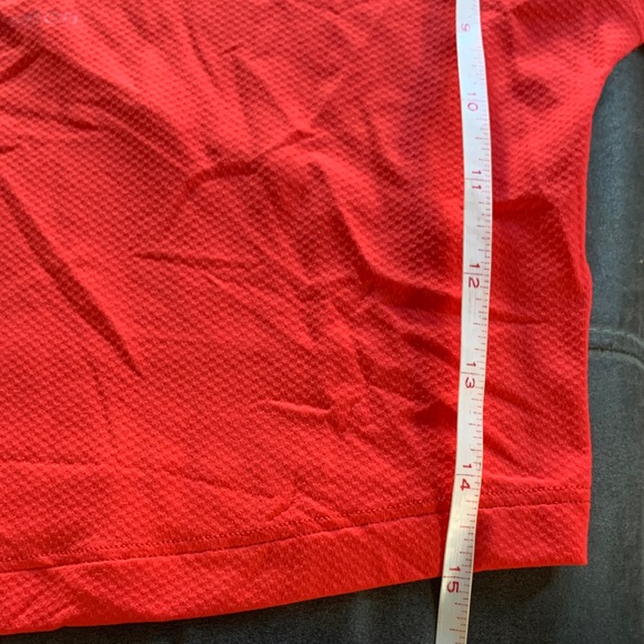 Lululemon Athletica Vibrant Red Long Sleeve Crop Tee - Picture 6 of 9